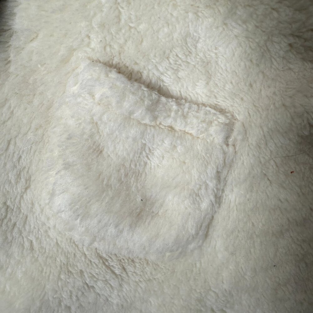 Baby Gap Girls Cozy Bear Fleece Shift Dress, Ivory Frost, 6-12 MOS - Picture 6 of 8
